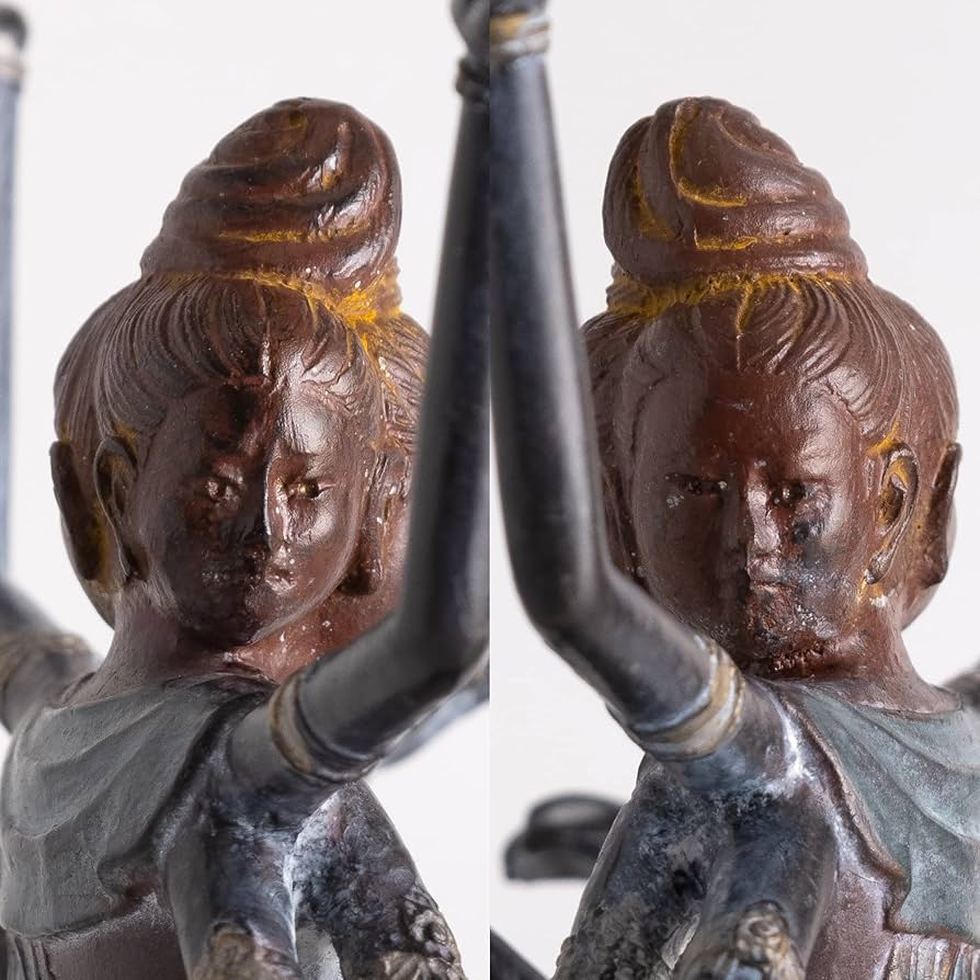 仏教美術　ブロンズ　阿修羅像　仏像　在銘　重さ約9.95kg　G　R7244B 仏教美術 ブロンズ 阿修羅像 仏像 在銘 重さ約9.95kg G R7244B